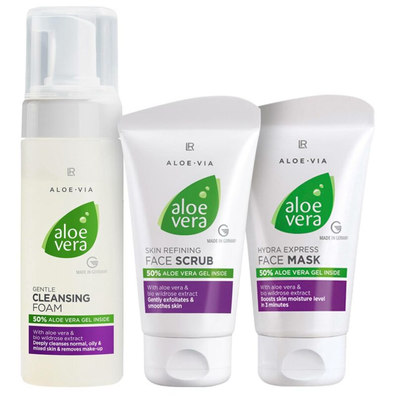 Інтенсивний набір для очищення та догляду за обличчям Aloe Vera